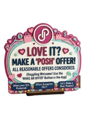 Always Willing To Receive Offers!